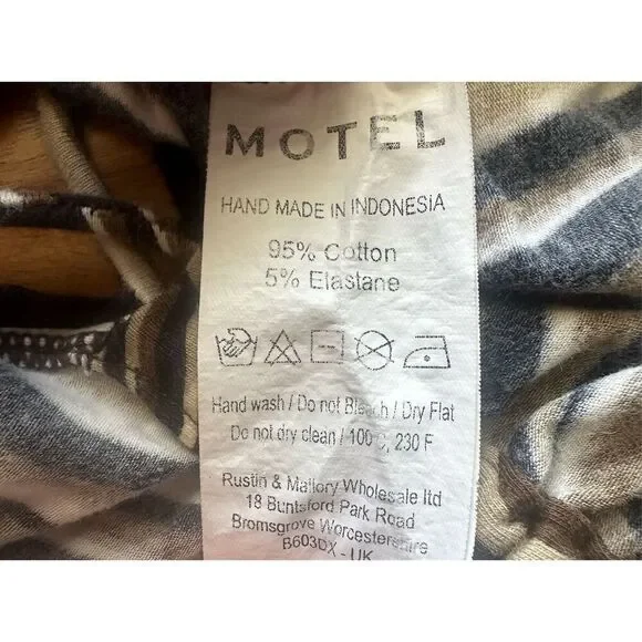 MOTEL Dapa Vest Top In 70s Ripple Size XS - Picture 8 of 8